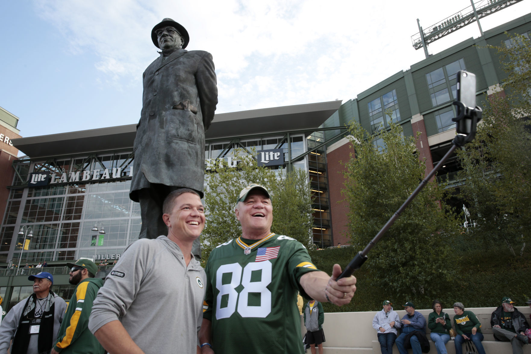 Packers fans selfie